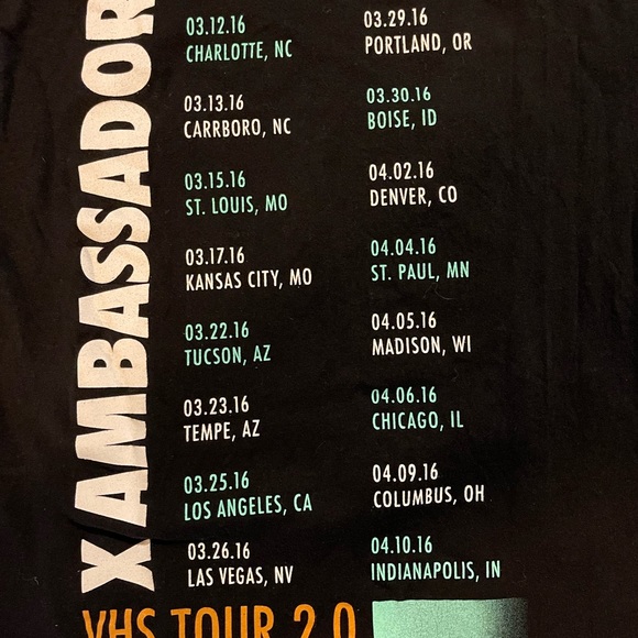Classic X Ambassadors VHS Tour T-shirt - Picture 5 of 6